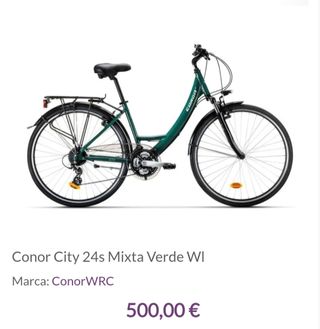 Bicicleta de paseo CONOR verde