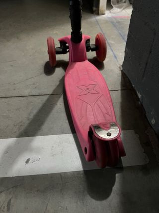 Patinete de 3 ruedas rosa