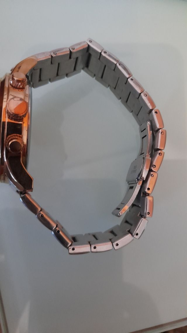 Reloj LIGE Cronógrafo Negro y Dorado