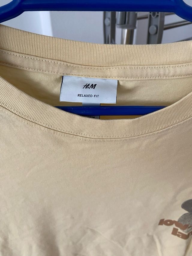Camiseta H&M amarilla hombre