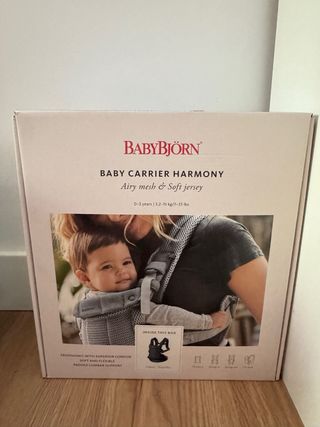 Mochila Portabebé BabyBjörn Harmony Azul