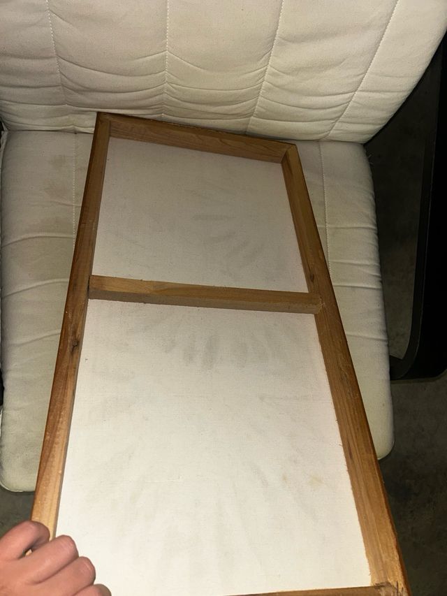 Quadro fantasia floreale marrone e giallo