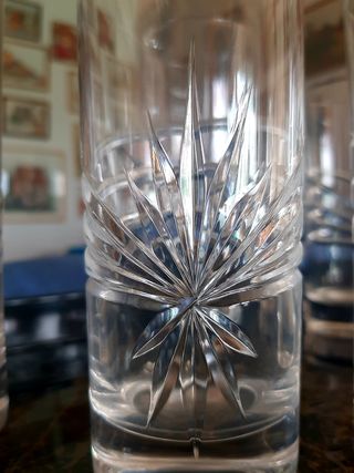 Set 6 Bicchieri Tumbler Cristallo Inciso