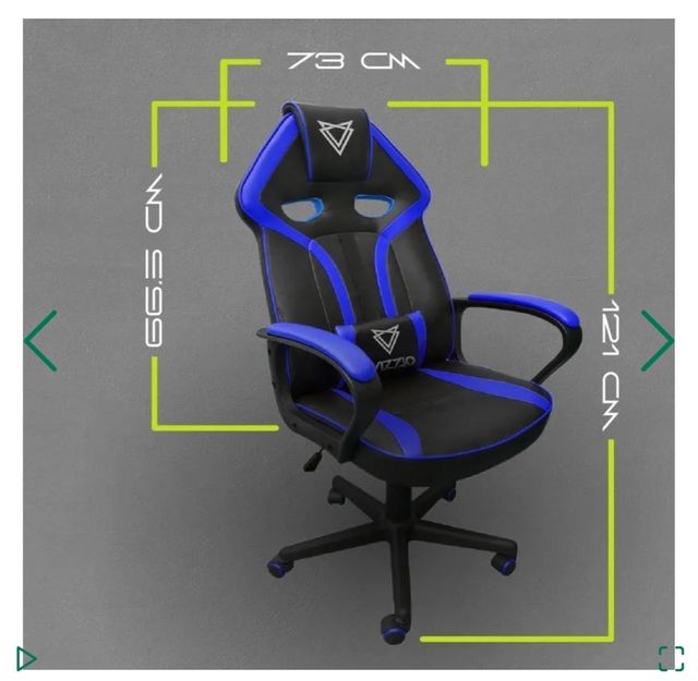 Silla Gamer Vizzio Negra y Azul