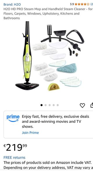 Escoba vapor H2O | limpiador vaporeta frega suelo