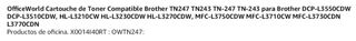 Tóner TN247 para impresora Brothers