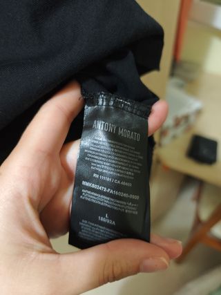 Camiseta Antonio Morato Negra Hombre