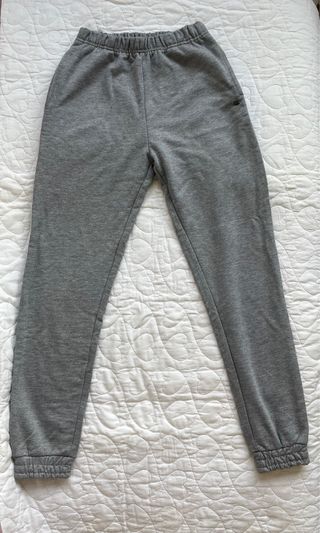 Pantalón de chándal gris con raya lateral