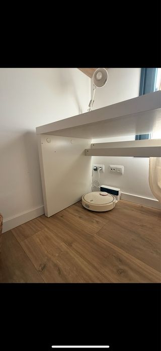Escritorio IKEA blanco con cajonera
