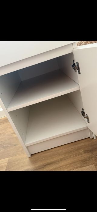 Escritorio IKEA blanco con cajonera