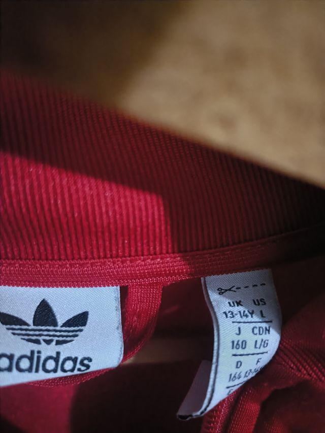 Chándal completo Adidas Rojo Talla 13-14 Años
