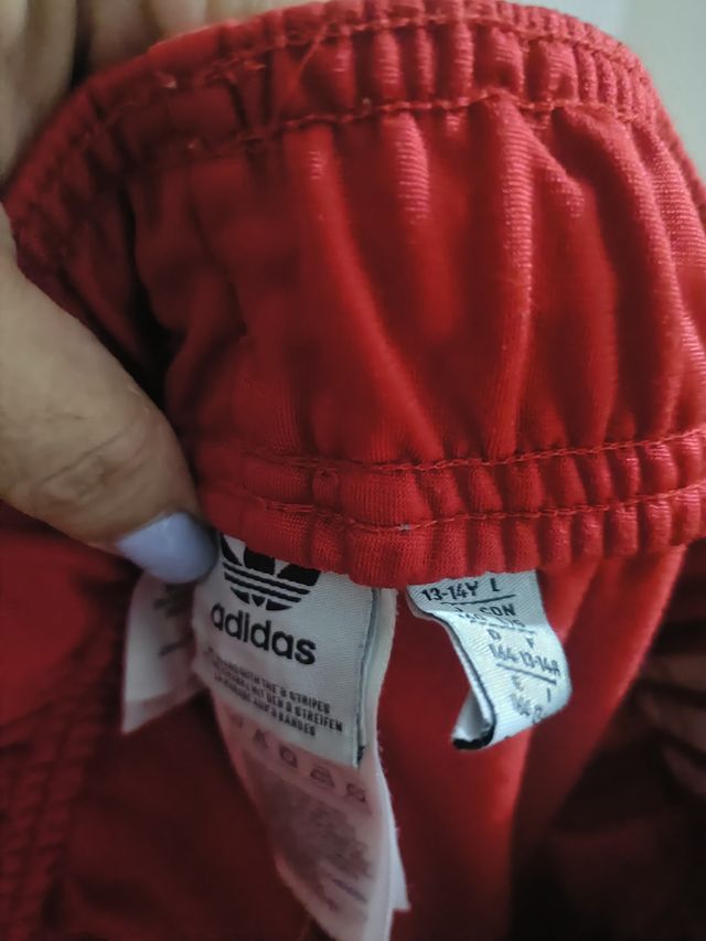 Chándal completo Adidas Rojo Talla 13-14 Años