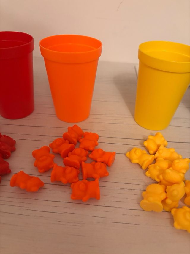 juego conteo y pinzas diferentes