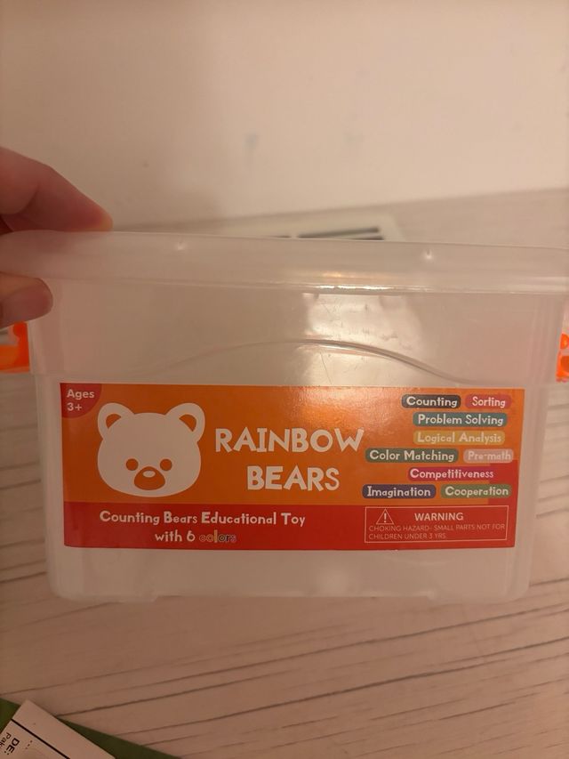 juego conteo y pinzas diferentes