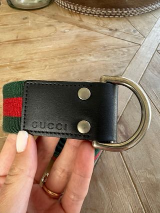 Cinturón Gucci Verde y Rojo Sherry Line 2010