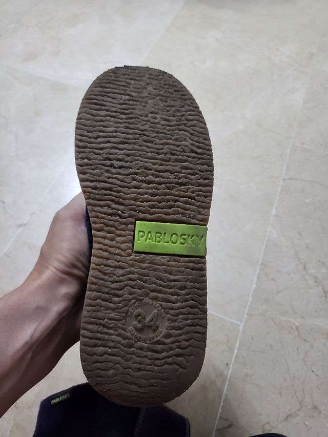 Botines Pablosky Azul Marino Talla 34