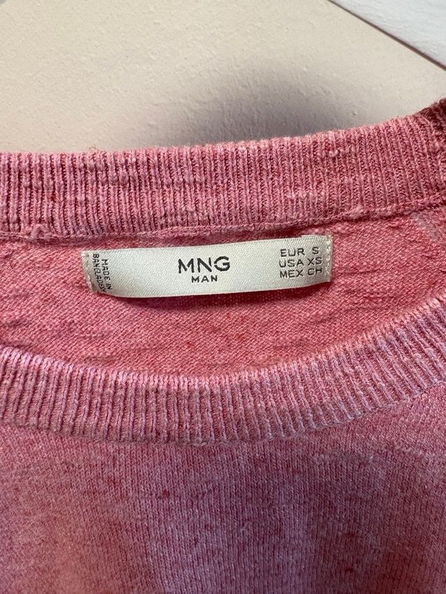Camiseta rosa Mango