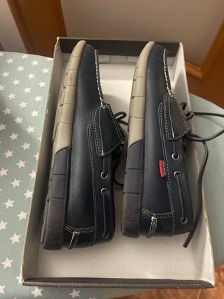 Zapatos náuticos niño Route 83 azul