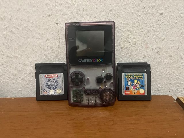 Consola Game Boy Color Morada + Juegos