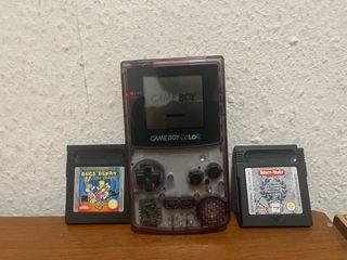 Consola Game Boy Color Morada + Juegos