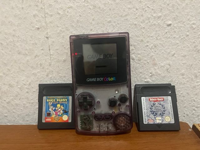 Consola Game Boy Color Morada + Juegos
