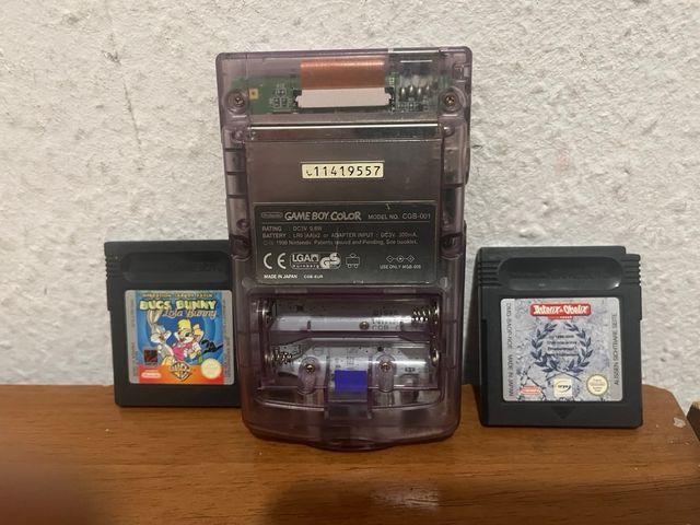 Consola Game Boy Color Morada + Juegos