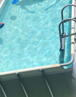 Escalera Piscina Bestway 3 Peldaños Gris