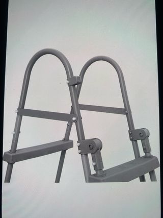Escalera Piscina Bestway 3 Peldaños Gris