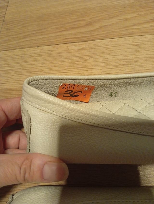 Mocasines Park Lane Mujer Beige Nuevos