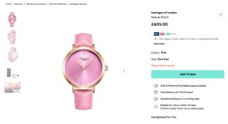 Reloj Gamages of London Nebula Rosa Mujer