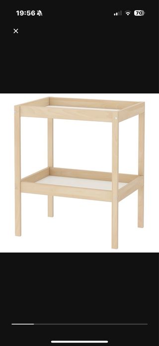 Cambiador de bebé de madera