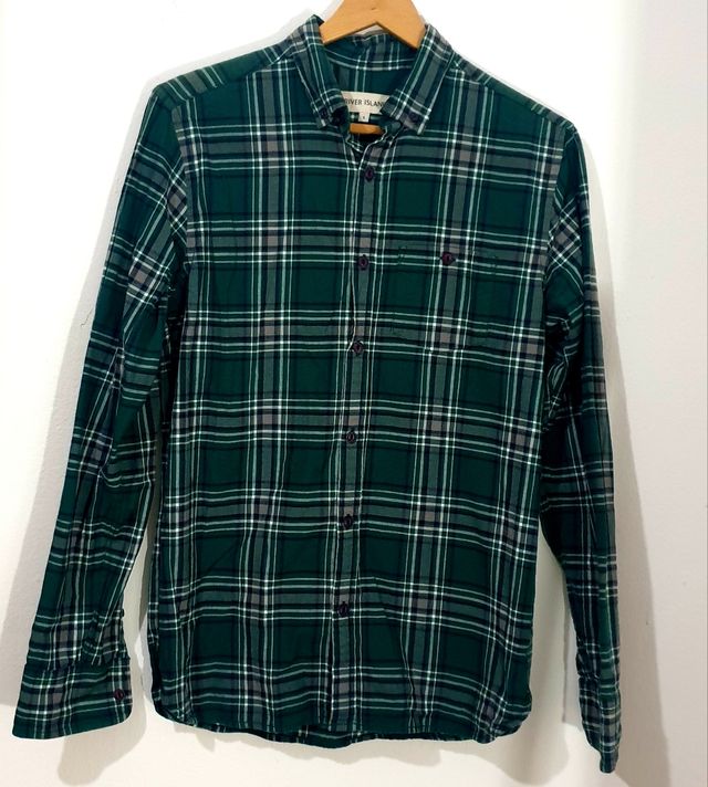 Camisa River Island verde talla S
