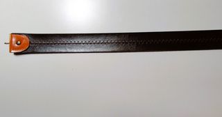 Cintura bicolor Vintage ecopelle catenella dorata