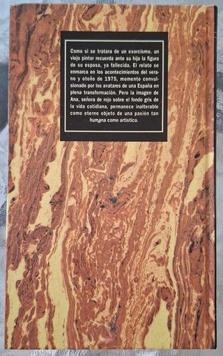 Señora De Rojo Sobre Fondo Gris