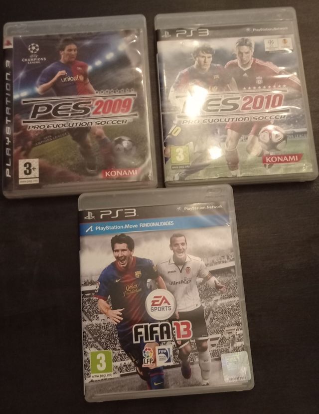 Lote 3 Videojuegos Fútbol PS3