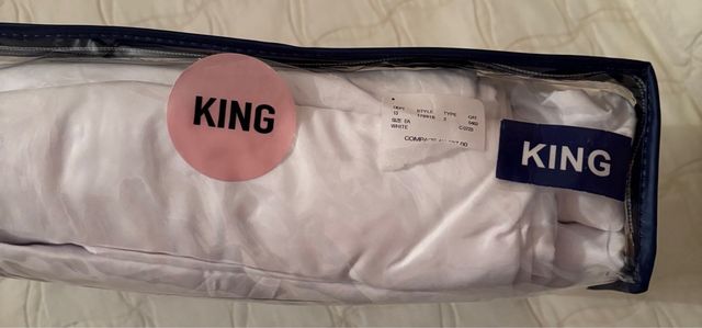 Set Lenzuola King Size Microfibra Bianco