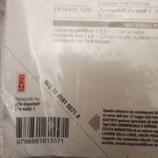 Libro spagnolo Tu espanol? 1 + Tu cultura? Ya esta