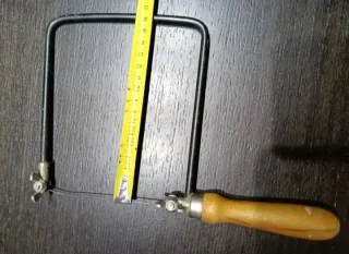 Sierra marquetería,arco de sierra y serrucho antig