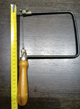 Sierra marquetería,arco de sierra y serrucho antig