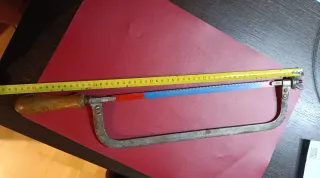 Sierra marquetería,arco de sierra y serrucho antig