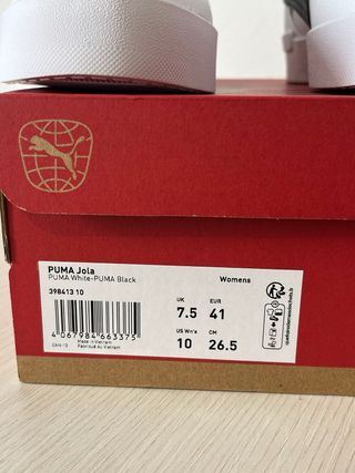 Scarpe Puma Bianche e Nere Tg 41