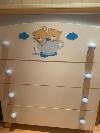 Mueble cambiador Micuna con bañera