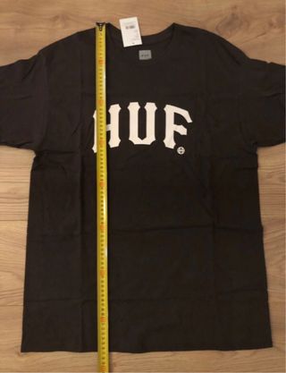Camiseta HUF Logo Marrón Talla L