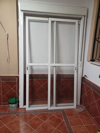 Balconera aluminio blanco corredera