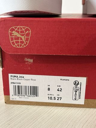 Scarpe Puma nere e rosa taglia 42
