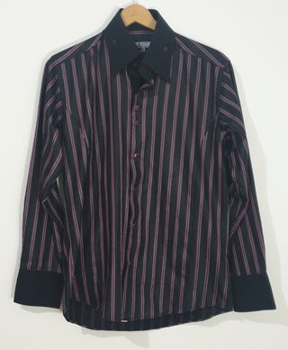 Camisa Rayas Morado Talla 41/42
