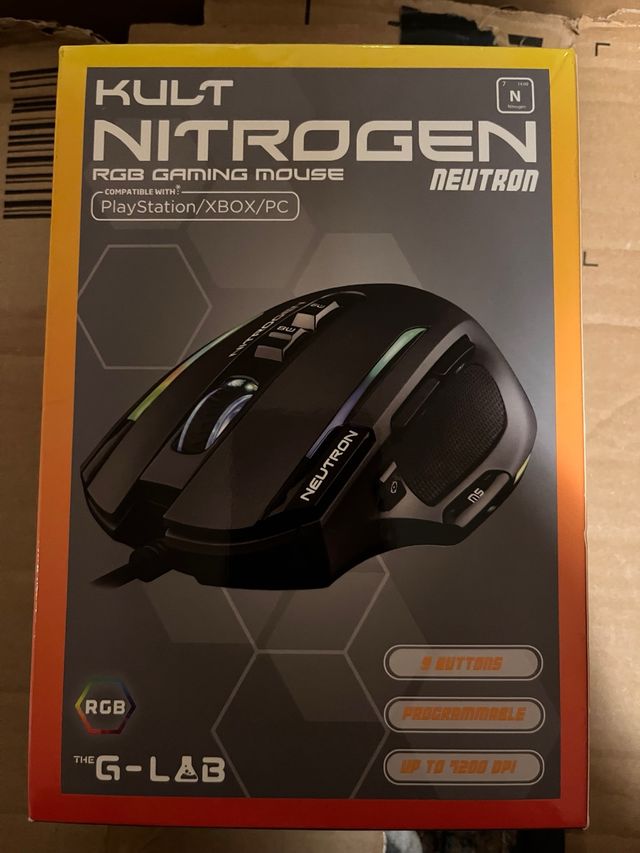 Mouse da gioco KULT NITROGEN RGB nero