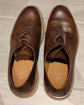Zapatos Zara tipo Derby Marrones (nuevos)