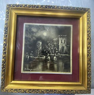 Quadro Roberto Carignani su mattonella