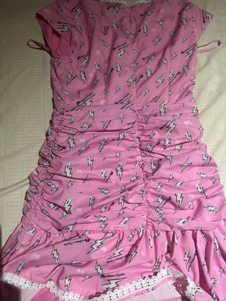 Vestido Camaleónica rosa con relámpagos